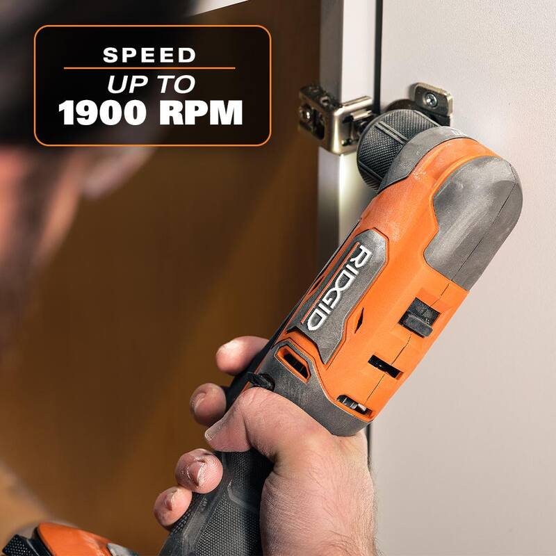 RIDGID Taladro angular derecho inalámbrico sin escobillas SubCompact de 18V y 3/8 pulgadas (solo la herramienta) - R87701B