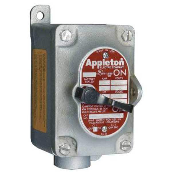 Interruptor basculante Appleton Electric, serie EDS, 1 interruptor, 1 polo - EDS175F1