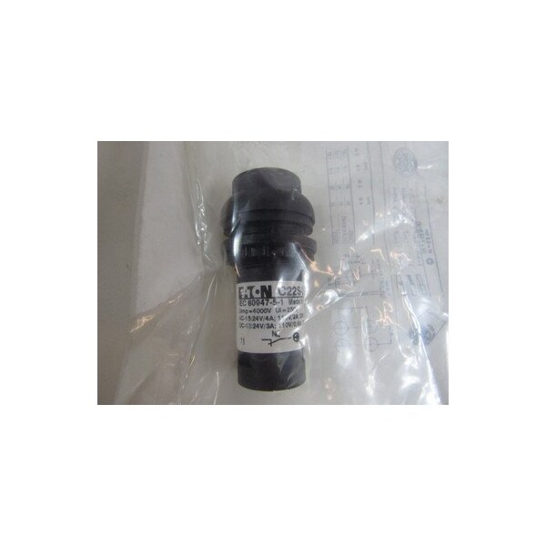 Botones pulsadores no iluminados 1NA negro - C22S-DRH-S-K01