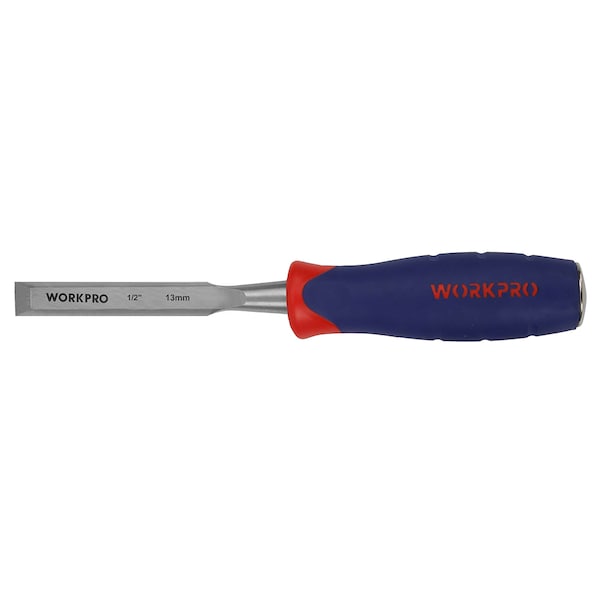 Prime-Line Hardened and Tempered Steel Wood Chisel, 1/2 Inch Wide Blade, Single Pack - W043005
