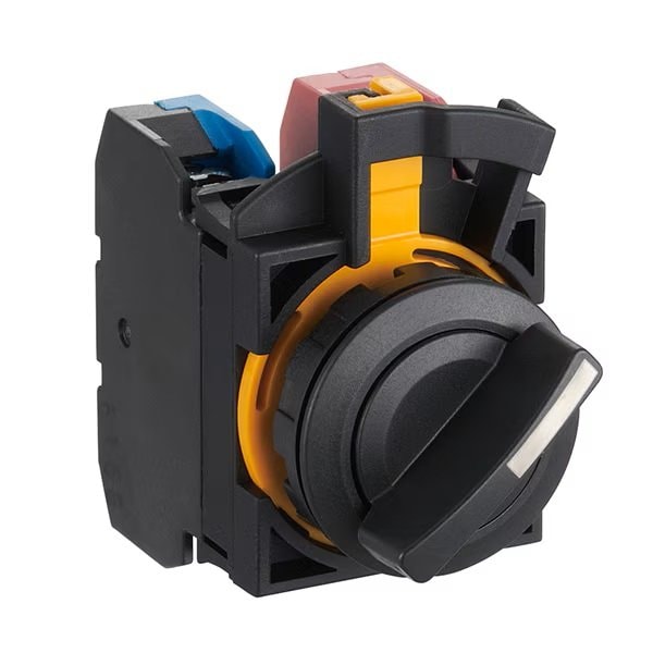 Selector conmutador Idec 22MM de 3 posiciones - Mantener - CW1S-3E22N2