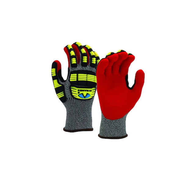 Guantes de Nitrilo Pyramex Sandy, Forro de HPPE de 13G, Corte A5 de TPR, Talla S, PR - GL609CS.