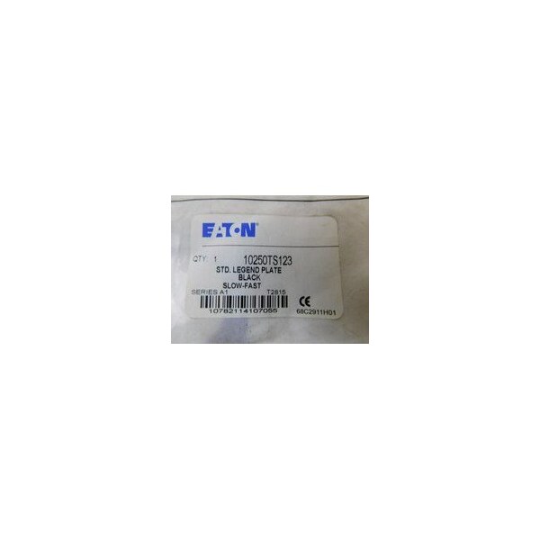 Eaton Placa de Leyenda Negra EA LENTO/RÁPIDO - 10250TS123