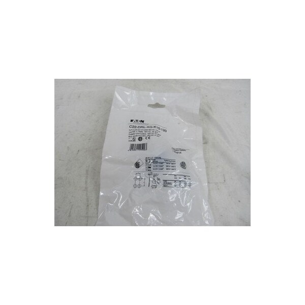 Botones pulsadores Eaton 120V 1NO EA - C22-DRL-XG-K10-120