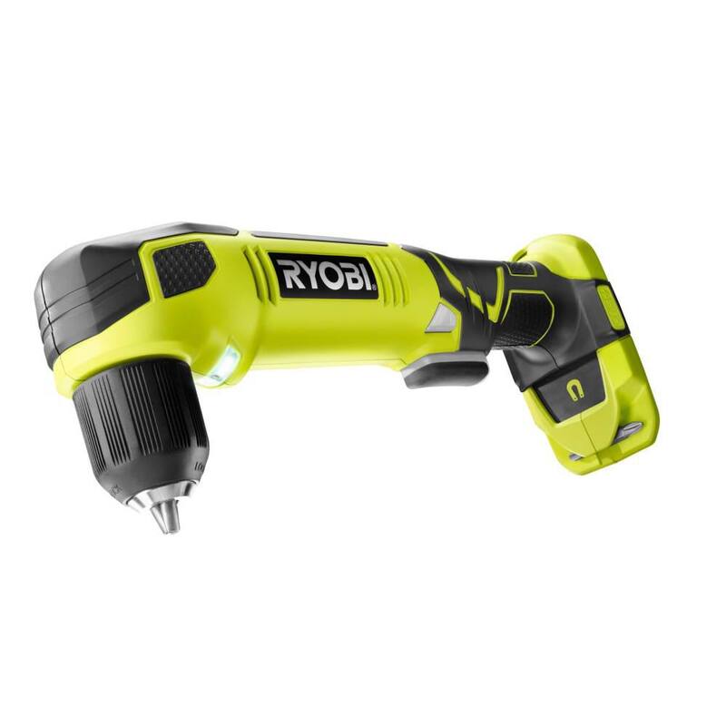 RYOBI ONE+ Taladro angular inalámbrico de 3/8 pulgadas de 18V (sólo herramienta) - P241