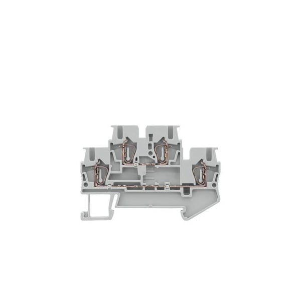 Bloque de terminales Siemens, Resorte, 2 Niveles, 2.5mm, Azul, 4 Conexiones - 8WH2025-0AF01