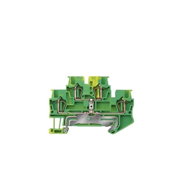 Bloque de terminales Siemens, resorte, conexión a tierra, 1.5, color verde, 4 conexiones - 8WH2020-0CE07