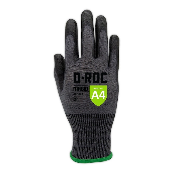 Guantes recubiertos Magid, Nivel de corte 4, Sal y Pimienta - GPD584-8
