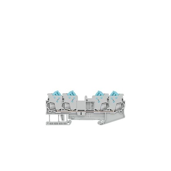 Bloque de terminales Siemens, IDC, tipo pasante, 1.5, azul, 4 conexiones - 8WH3004-0AE01