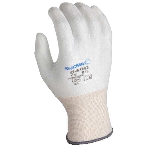 Mejor Guante Desechable de Fibra Resistente al Corte con Poliuretano en Color Blanco Talla XL, Paquete de 6 - 845-540-XL