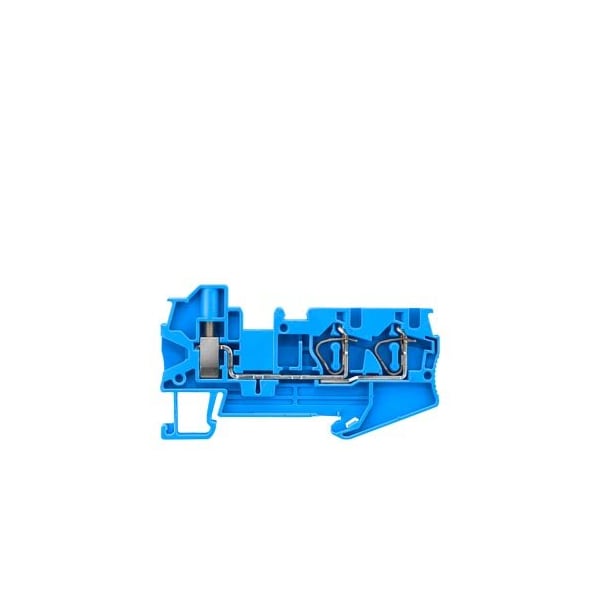 Bloque de terminales Siemens, resorte de tornillo, 4, azul, 3 conexiones - 8WH2103-2BG01