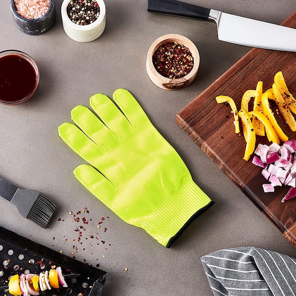 Guantes de protección contra cortes Mercer Cutlery, Nivel de corte A4, Amarillos, Talla M - M33415YLM