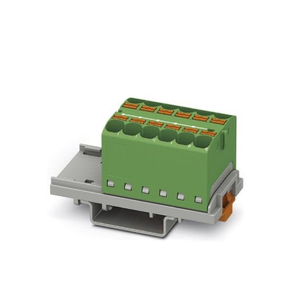 Bloque de distribución Phoenix Contact PTFIX 12X4-NS35 GN - 3273556