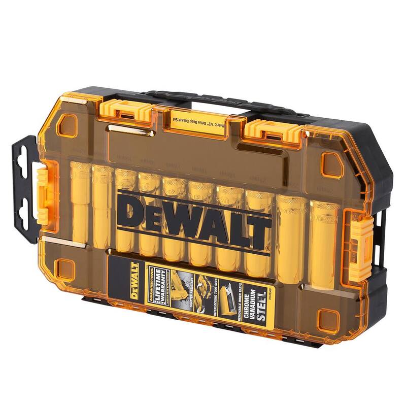 Juego de dados de 1/2 pulg. y juego de dados profundos de 1/2 pulg. (33 piezas) - DWMT73813W3815