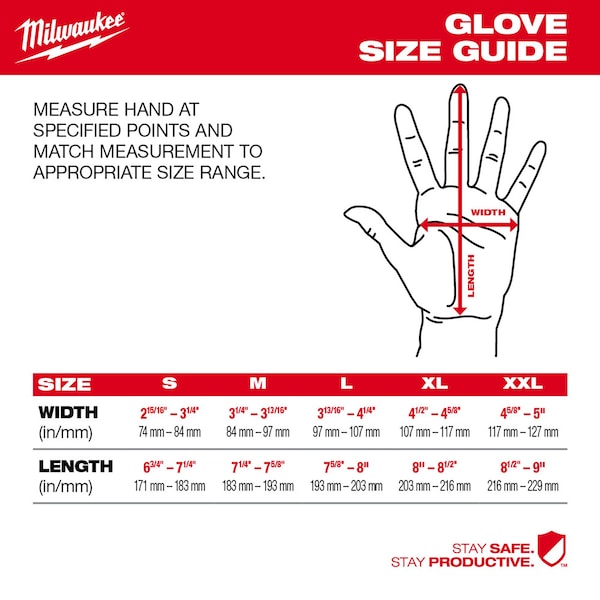 Guantes Milwaukee Tool con nivel de corte 4, alta destreza, recubiertos de poliuretano - XL, nivel de corte A4, calibre 18, color gris, XL (10) - 48-73-8743