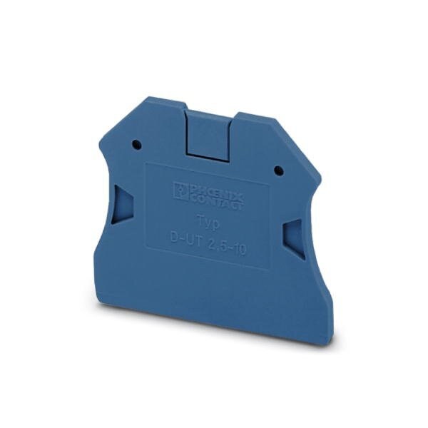 Cubierta final Phoenix Contact D-UT 2 5/10 BU longitud: 47 mm - 3047235