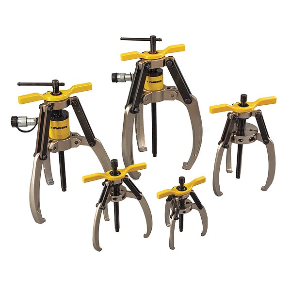 Enerpac LGHS310A, 10 Ton, 3 Jaw, Hydraulic Lock-Grip Puller Set with Air Pump - LGHS310A