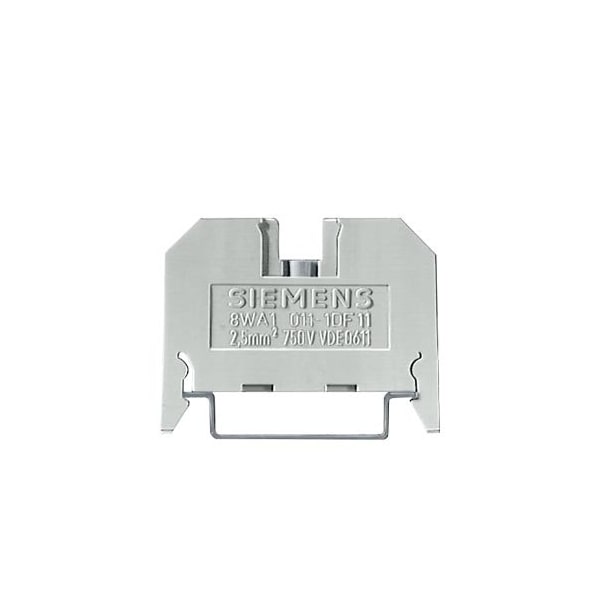 Bloque de terminales Siemens 1 Terminal Negro Tamaño 2.5 - 8WA1011-1BF24
