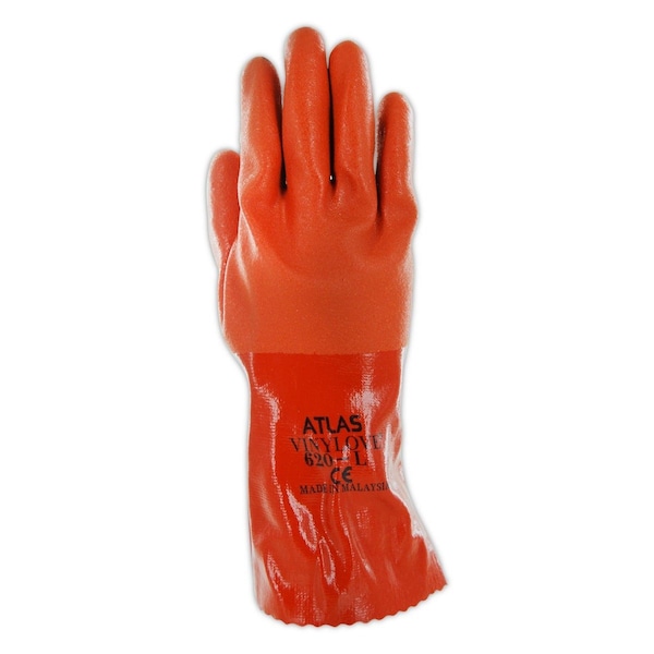 Guante de PVC de peso mediano Showa Showa Atlas 620, paquete de 12 - 620-09