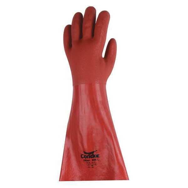 Guantes Resistentes a Químicos Condor de 18", PVC, L, 1 par - 22KA61