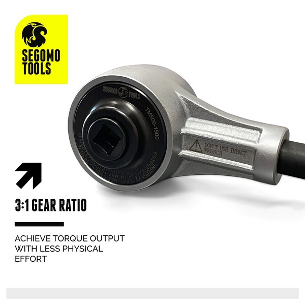 Segomo Tools 365-1100 Ft/Lb, 1/2 Inch To 3/4 Inch Drive Torque Multiplier - TM500-1500