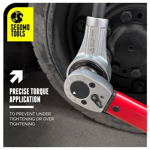 Segomo Tools 365-1100 Ft/Lb, 1/2 Inch To 3/4 Inch Drive Torque Multiplier - TM500-1500