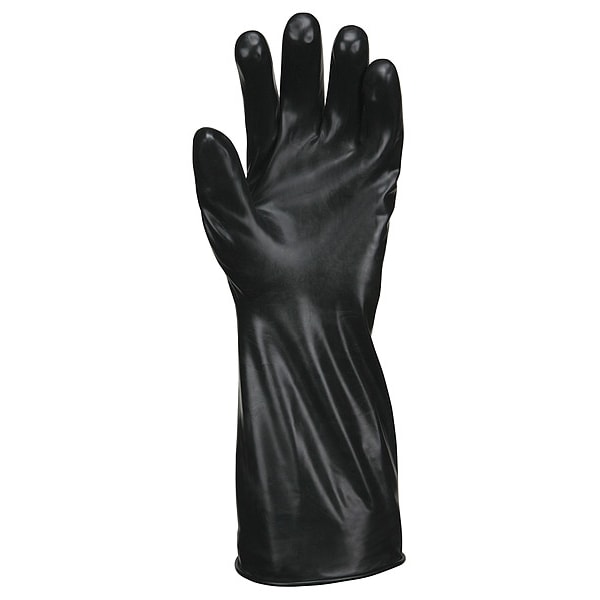 Guante resistente a productos químicos Mcr Safety, L, negro, PR - CP7L