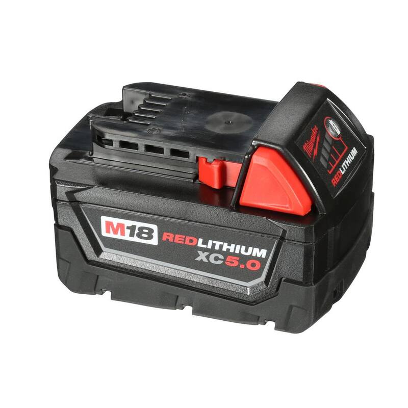 Milwaukee M18 Taladro Angular Derecho inalámbrico de 18V de Iones de Litio de 3/8 pulgadas con Kit Inicial M18 con una batería de 5.0 Ah y Cargador - 2615-20-48-59-1850
