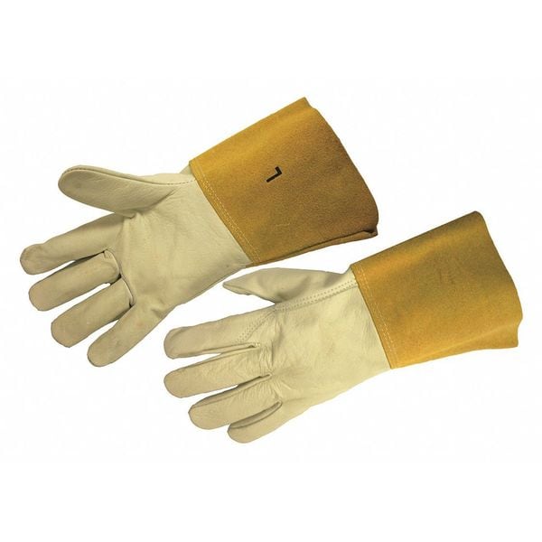 Guantes para soldadura MIG/TIG de Cordova, palma de cuero de res, talla L, paquete de 12 - 8135L