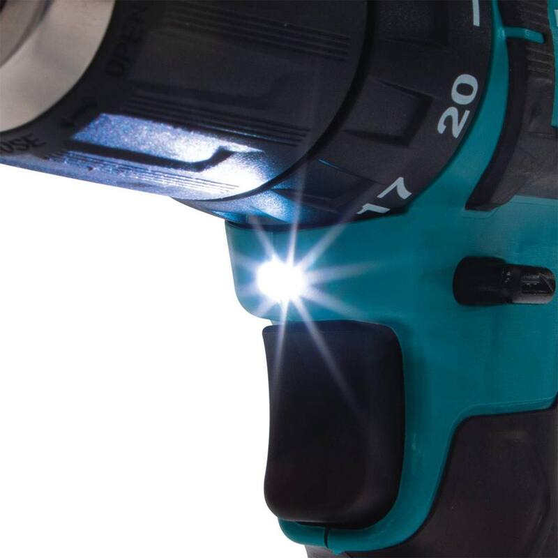 Makita 12V máx. CXT Taladro Atornillador Inalámbrico de 3/8 pulg. de Velocidad Variable de Iones de Litio, 2.0 Ah con Clip para Cinturón y Maletín de Herramientas - FD09R1