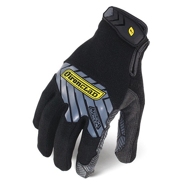 Guantes táctiles para mecánicos Ironclad Performance Wear, L, Negro/Plata, Poliéster - IEX-MGG-04-L