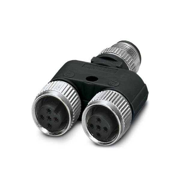 Distribuidor Y Phoenix Contact SAC-5P-M12Y/2XM12FS VP BK - 1560086
