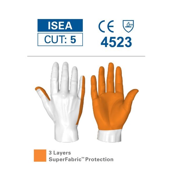 Guantes resistentes a cortes Hexarmor, nivel de corte A9, 25 ga, negro, XL - 6044-XL (10)