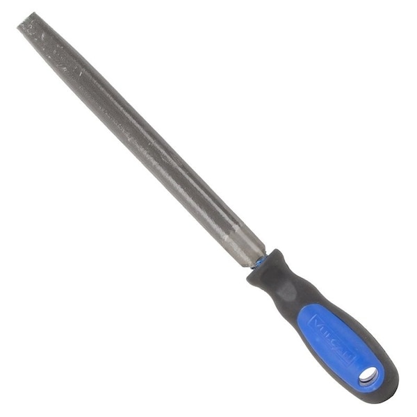 Vulcan File, Half-Round Profile, Half Round Pattern, Double Cut Cut, 3/4 in W Blade, Cushion-Grip Handle - JL-F003