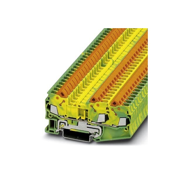 Bloque de terminales de 3 hilos QTC 2 5-TWIN-PE de Phoenix Contact - 3206474
