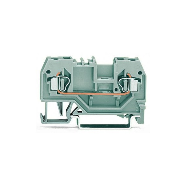 Bloque terminal de resorte Wago 5MM, 600V/20A/28-12 AWG, GRIS - 280-901