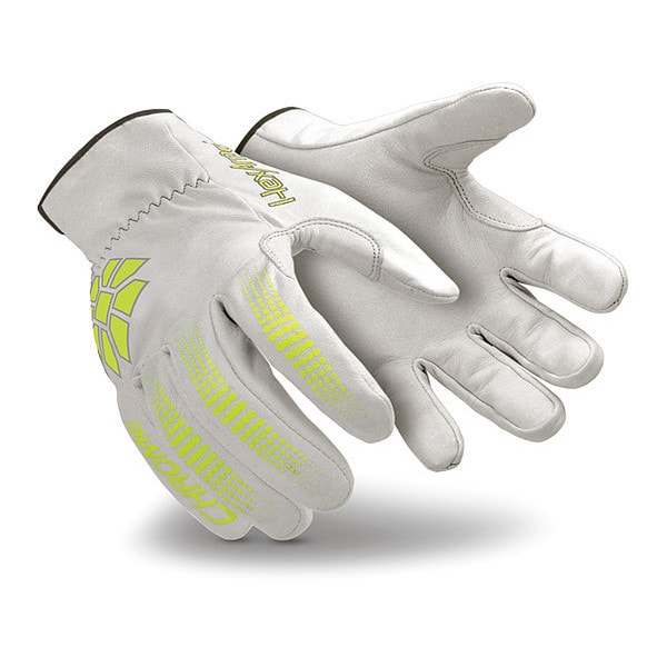 Guantes resistentes al corte Hexarmor, Nivel de Corte A8, lima/blanco, 3XL - 4081-XXXL (12)