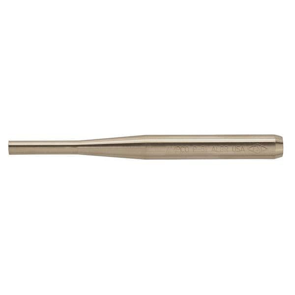 Ampco Safety Tools Round Pin Punch, Non-Spark, 1/8 x 5 in - P-50A