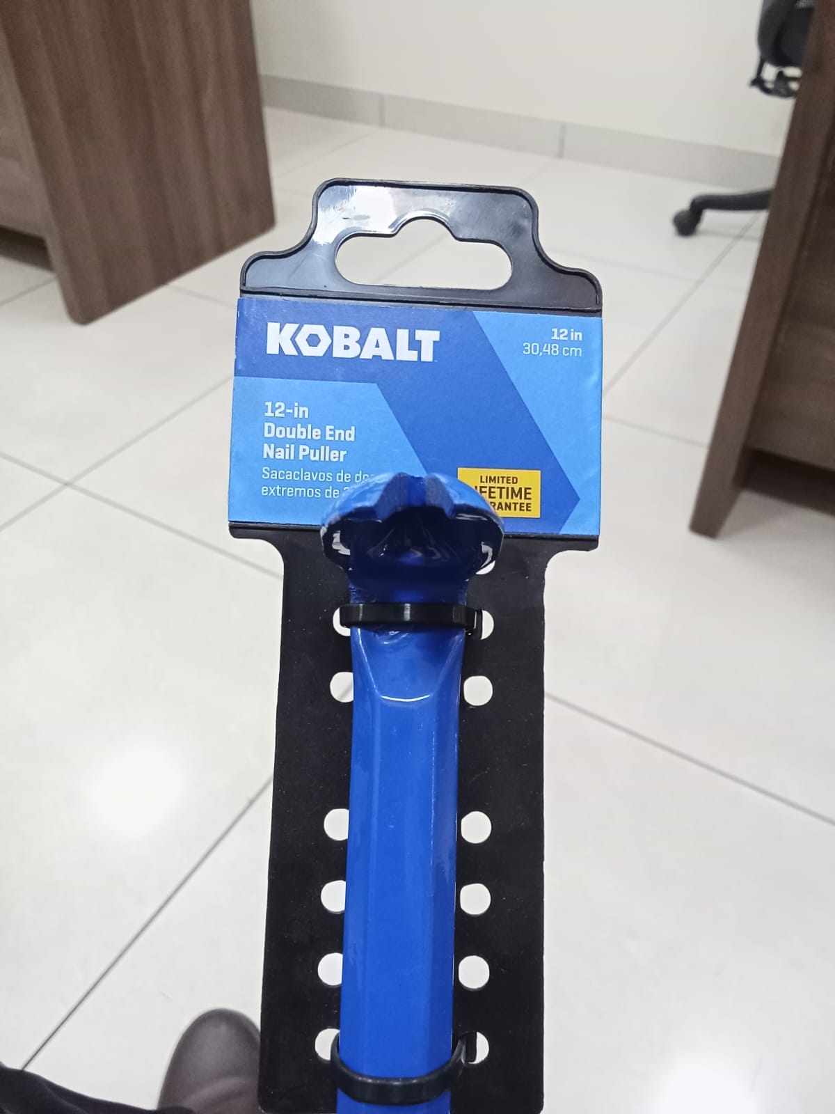 Palo de palanca Kobalt Pry Bar de 12 pulgadas EN-9 de barra de utilidad PRX-NP-DE