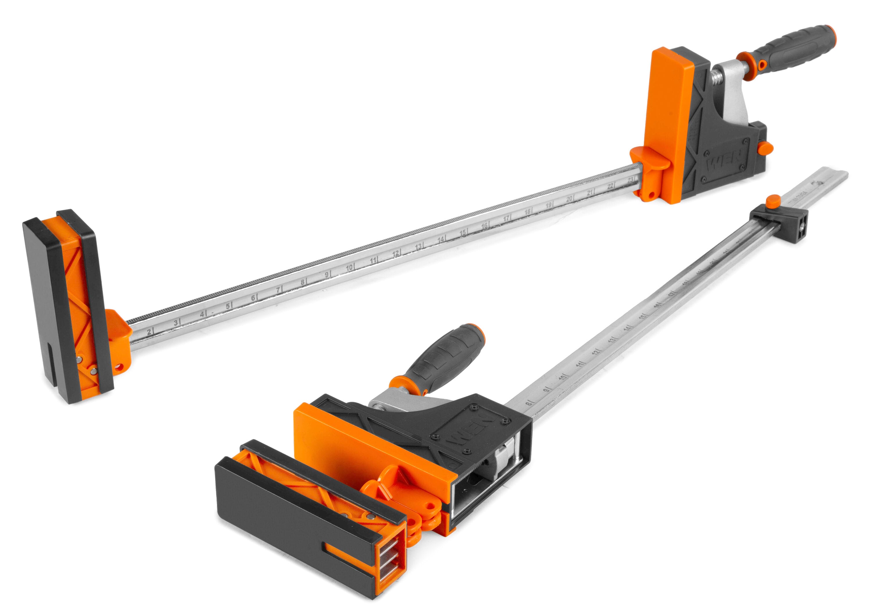 WEN 2 -Pack 24-in 2000-lb Parallel Jaw Clamp CLP122

Abrazadera de mandíbula paralela de 24 pulgadas y 2000 lb WEN 2 paquetes CLP122