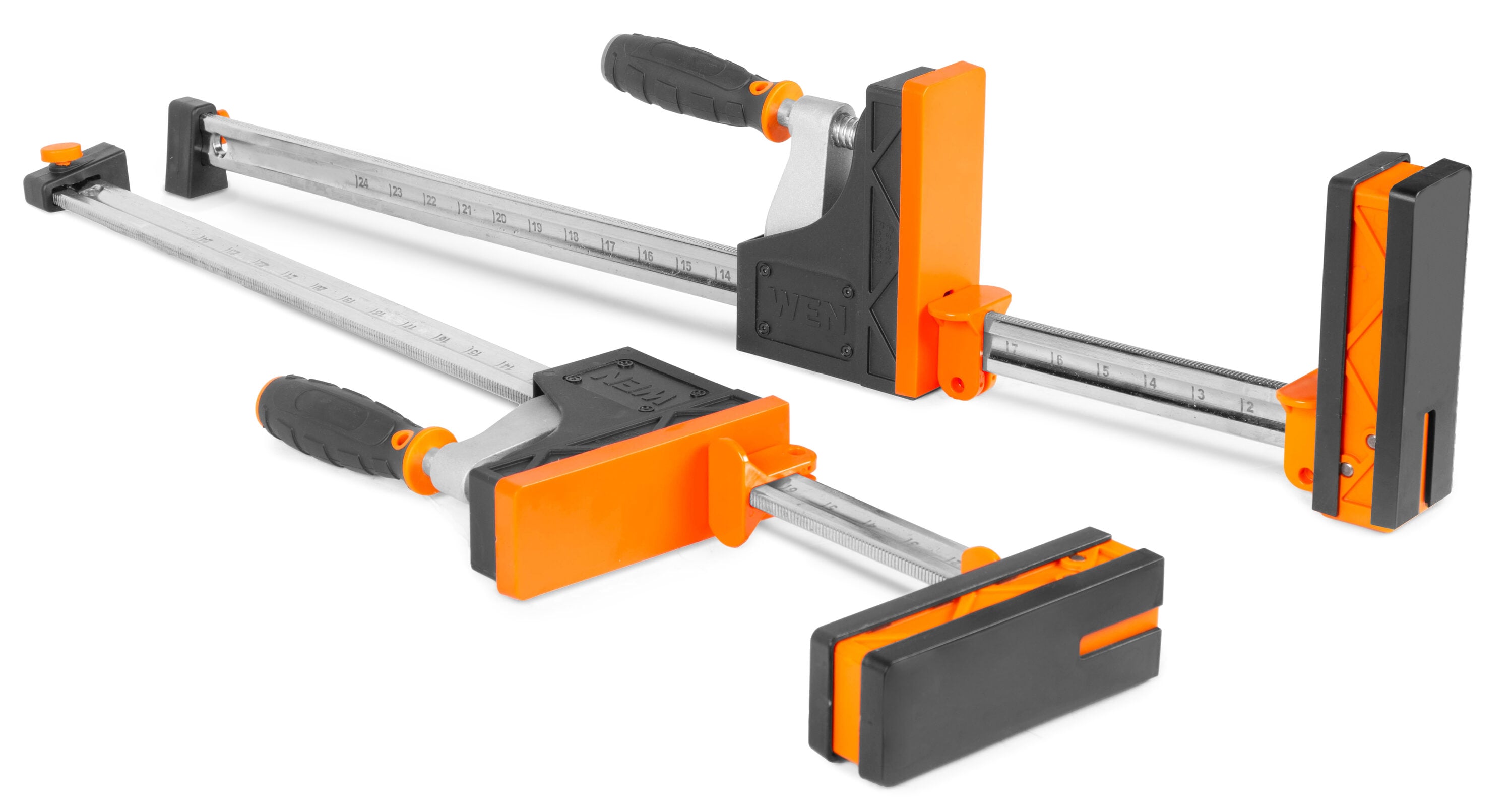 WEN 2 -Pack 24-in 2000-lb Parallel Jaw Clamp CLP122

Abrazadera de mandíbula paralela de 24 pulgadas y 2000 lb WEN 2 paquetes CLP122