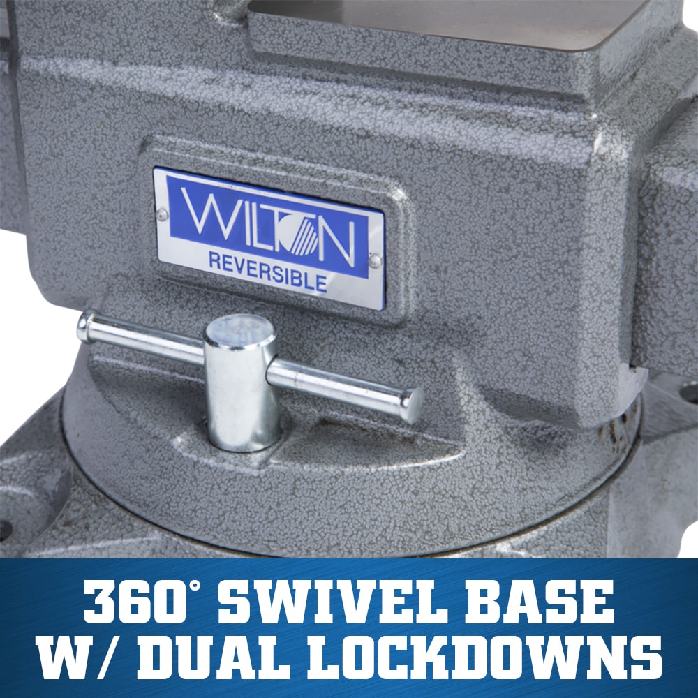 Morsa de banco reversible de hierro fundido de 6-1/2 pulgadas de Wilton WL9-28822