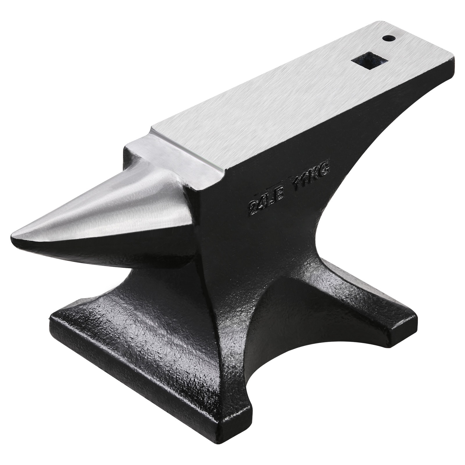 Yunque de acero fundido VEVOR de 55 libras para taller de herrería con tornillo de banco