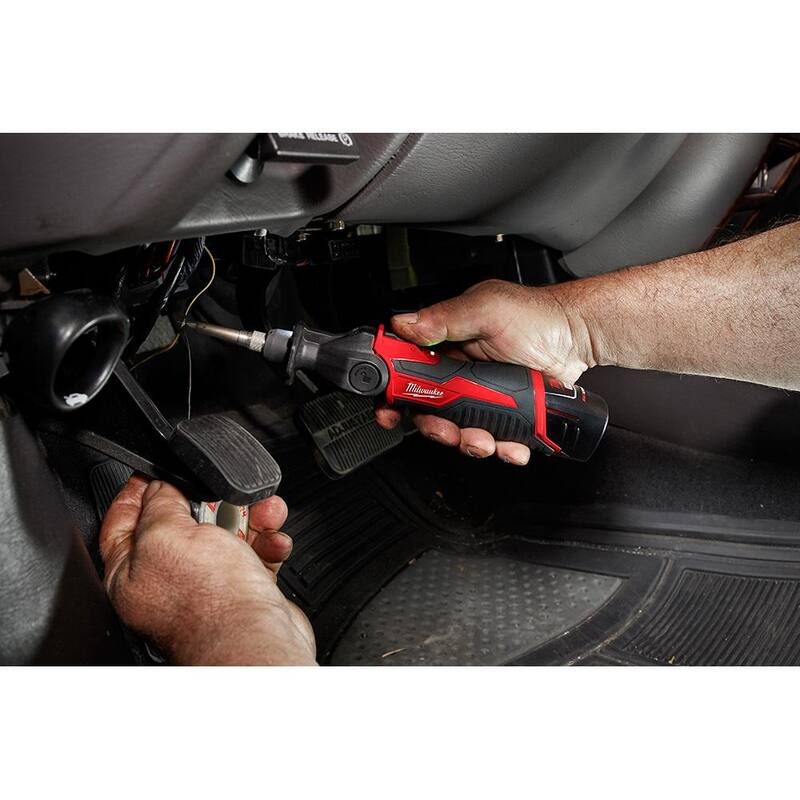 Milwaukee M12 FUEL Taladro/destornillador inalámbrico sin escobillas de ion de litio de 12V 4 en 1 para instalaciones con kit de soldadura M12 - 2505-22-2488-20