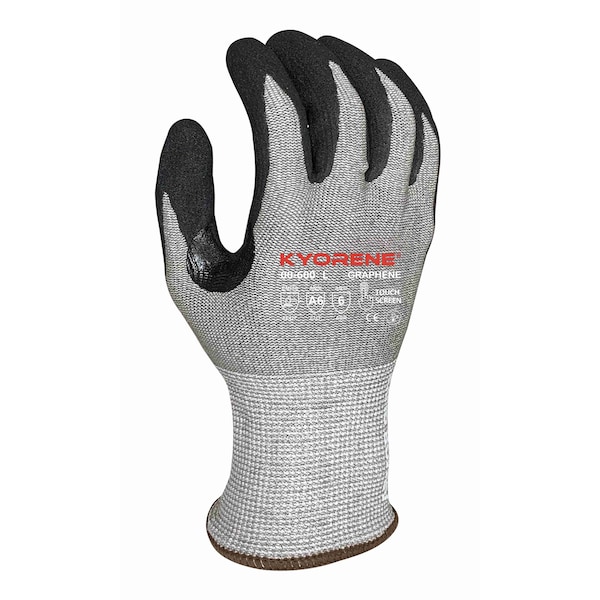 Guantes cortantes resistentes Armor Guys, Nivel de corte A6, 13g, Gris/Negro, 2X - 00-600-2X