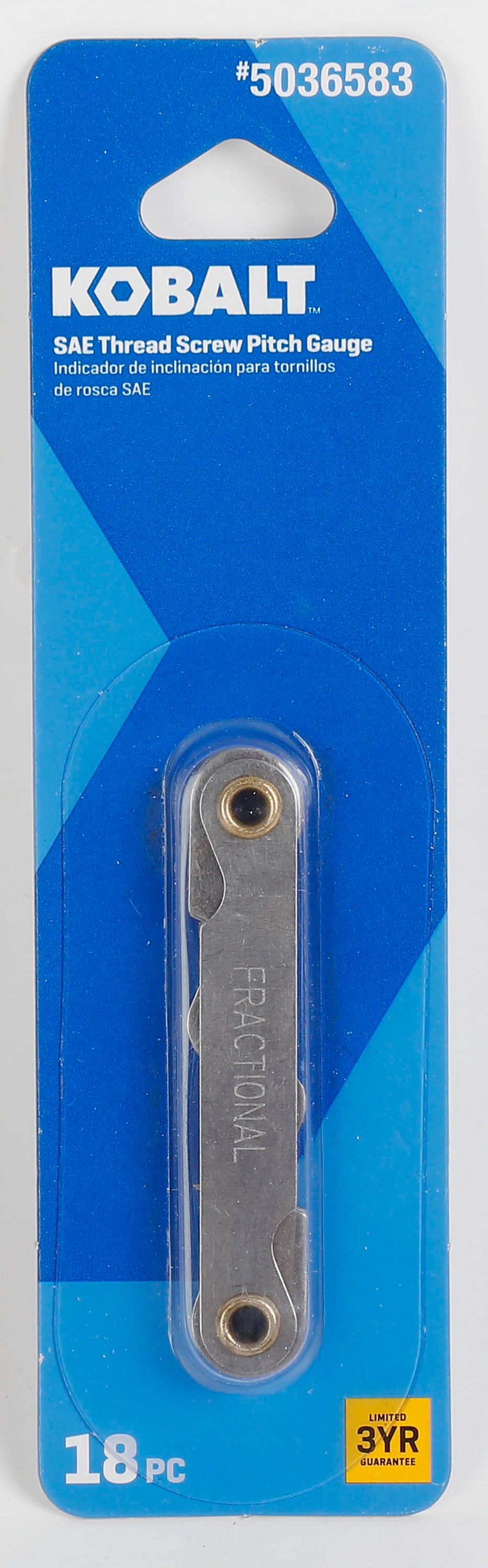 Medidor de Roscas Estándar (SAE) de 8 a 44 pulgadas Kobalt 59967