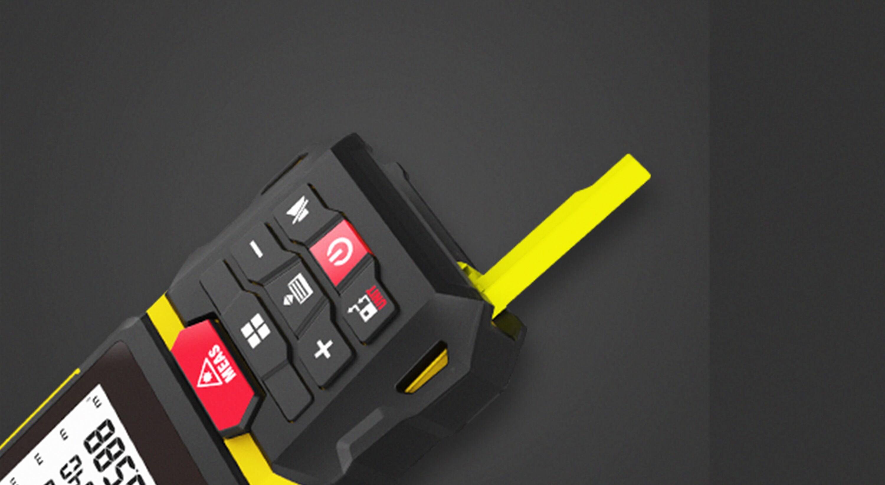 Juego de ángulo de esquina extensible MILESEEY G7, calculadora inteligente con medidor láser rojo de distancia de 330 pies para interiores y exteriores con pantalla retroiluminada G7.