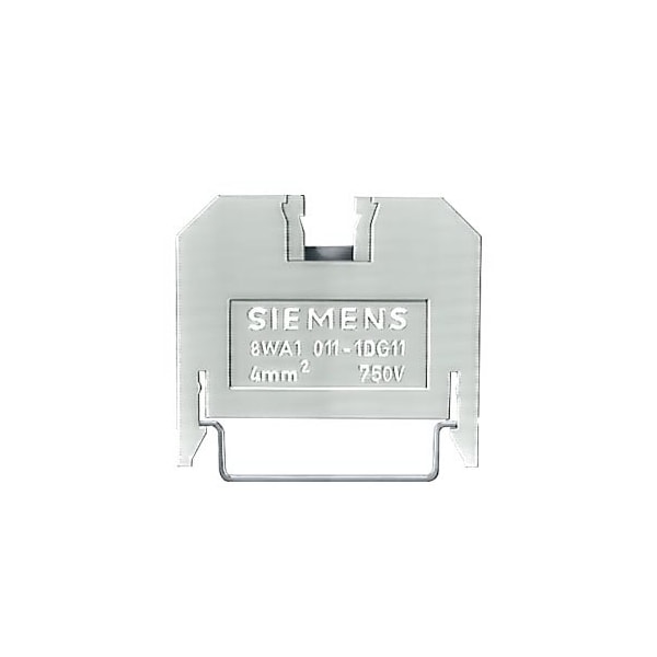 Bloque de terminales Siemens 1 terminal negro Sz 4 negro - 8WA1011-1BG24