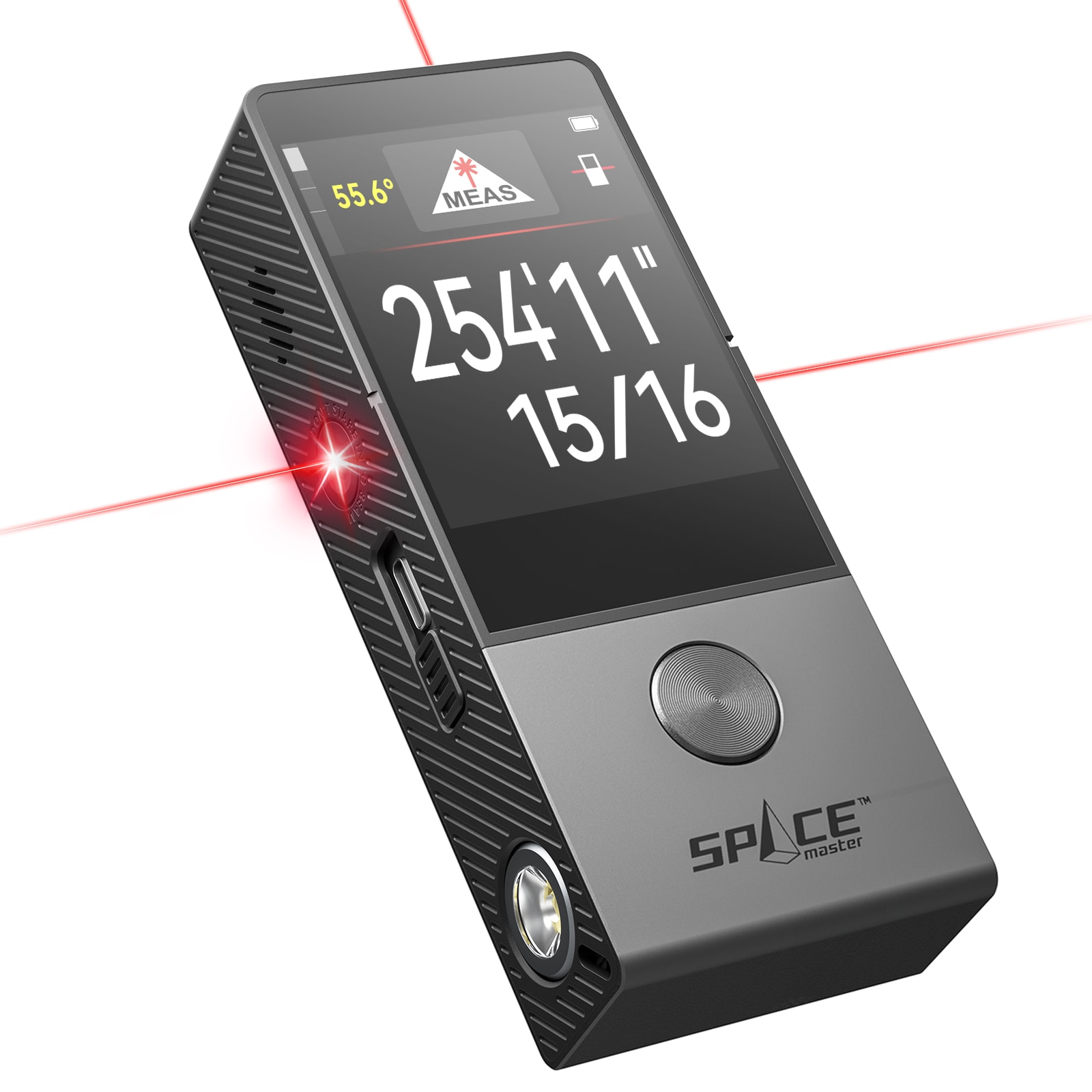 Medidor de distancia láser rojo MILESEEY DP9 PRO de 3 vías, calculadora inteligente, sincronización de aplicaciones, alcance de 330 pies, con pantalla retroiluminada y compatibilidad Bluetooth D9PRO para interiores y exteriores.