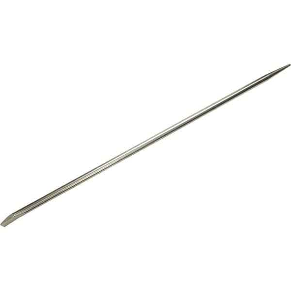 Gray Tools Pinch Bar, 1-1/4" Width Of Cut X 1" Shank X 48" Long, Nickel Plate - C71
